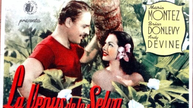 La Venus de la Selva Original small poster for the hit movie La Venus de la Selva shown today in Cine Mari 23 September 1945. Paper dimension...